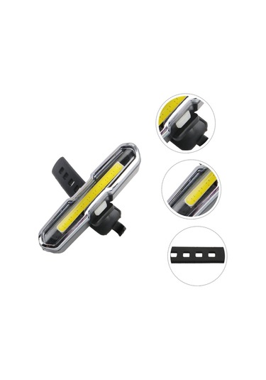 6017-mavi Kırmızı Çakarlı Usb Şarjlı Bisiklet Stop Lambası