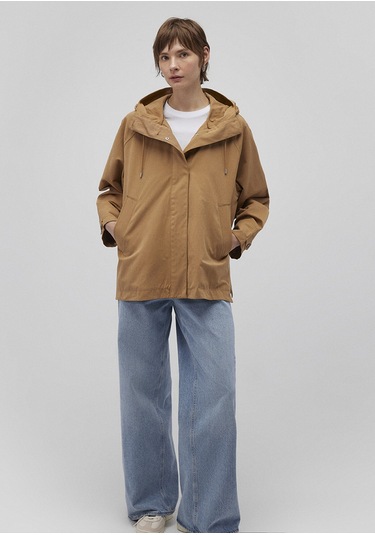 Mavi - Kapüşonlu Bej Trençkot 1110573-70269 Bej