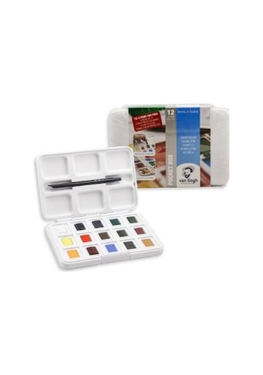 Talens Van Gogh Sulu Boya Seti 12 + 3 Renk ve Fırça