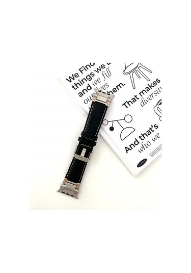 E2m Apple Watch 42-44-45-46-49mm Krd-32 Deri Kordon Yeşil