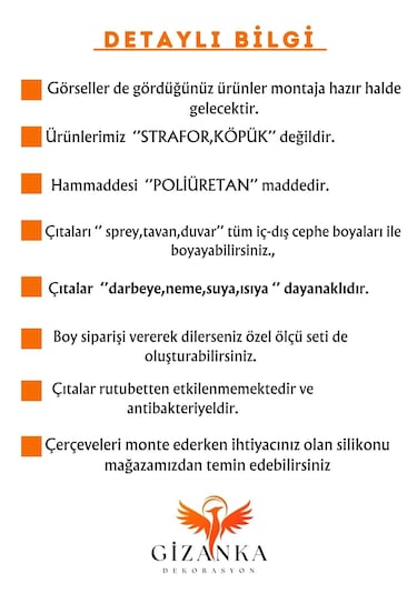 Sade Dikey Tasarım Boyanabilir Çıta Hazır Kesim Anka151 16,80 METRE