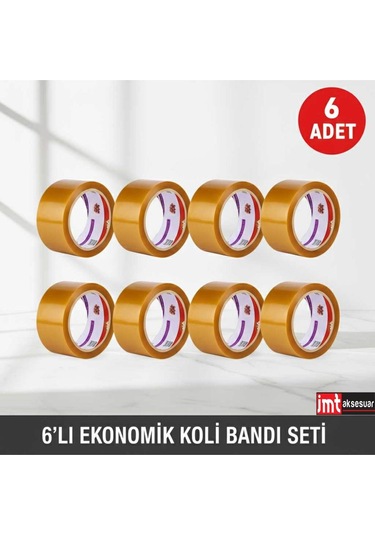 İmt Aksesaur 6 Adet 45 100 Doğal Kavuçuk Koli Bantı Şefaf