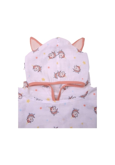 Unicorn Bebek Müslin Panço-Beyaz-1-2 Yaş