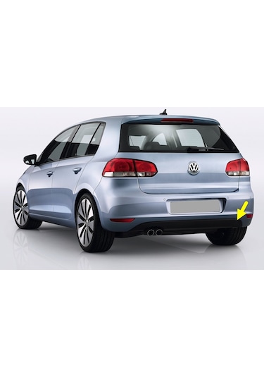 VW Golf 6 2009-12 Arka Tampon Çeki Çekme Demiri Kapağı 5K6807441
