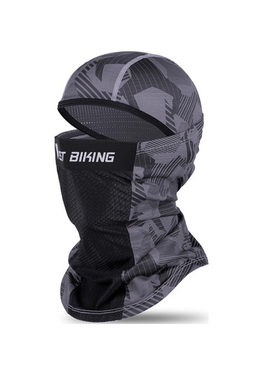 Geeroyoo Yp0201292 Bisiklet Kaskı Dostu Hafif Esnek Buz İpeği Güneş Koruyucu Maske, Sıcak Günlerde Rahatlık Sağlar. Siyah