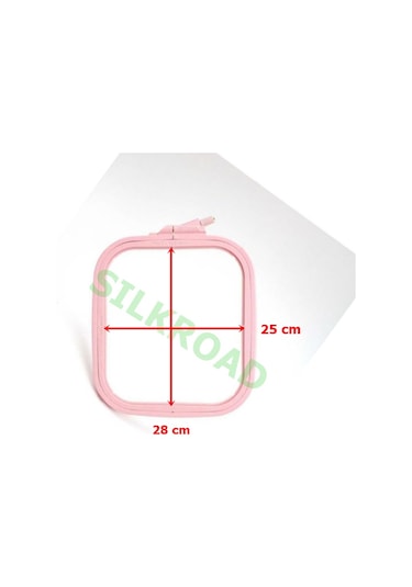 Nurge No:4 Pembe Plastik Kare Kasnak - (25 Cm X 28 Cm)