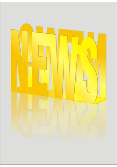 M3 Decorium News Yazılı Sarı Gazetelik