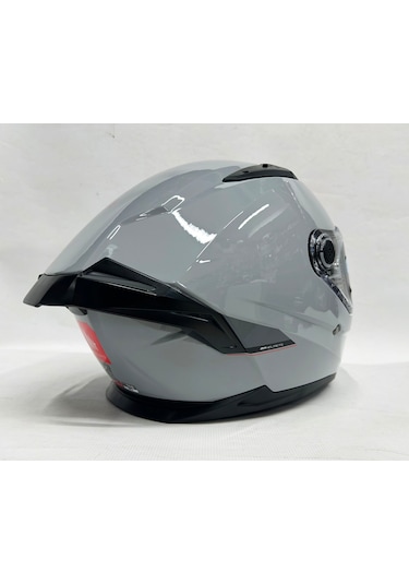 Şefaf Vizörlü + Mt Braker Sv Kapalı Kask Parlak Nardo Gri