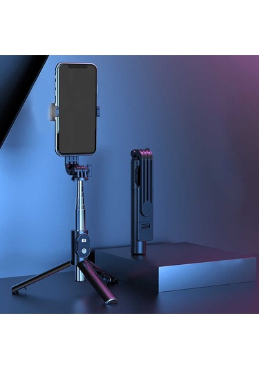 Kilifone - Selfie Çubuğu P20h Çok Fonksiyonlu Selfie Çubuğu - Beyaz - T23269