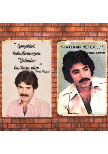 Sevilen Ferdi Tayfur Sözleri 6 Lı Tablo