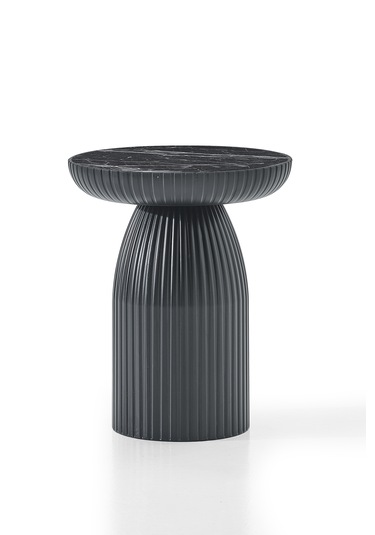 Altınaks Mobilya, Diamond, Bohem Sehpa,tekli Sehpa,yan Sehpa,zigon Sehpa - Siyah & Siyah Mermer Desen Siyah Gövde & Siyah Mermer Desenli Tabla