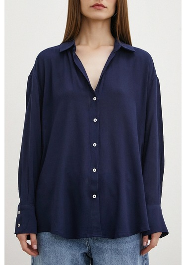 Viskon Basic Gömlek Lacivert Lacivert