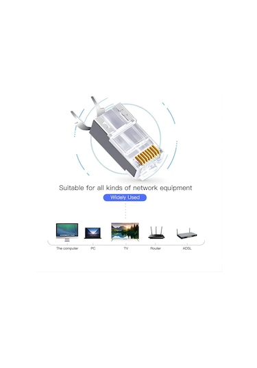 Mn6 M118xf Cat 7 Jack/30gbps Ye Kadar Hız-nikel Kaplı Koruma/170 Adet-rj45 Konnektör-cat7 Cat6a Soket
