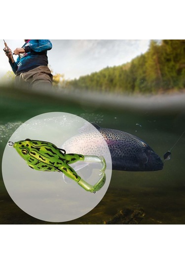 Homyl Tatlı Su Shad Fishing Lures Tarzı Için Kurbağa Stil-h