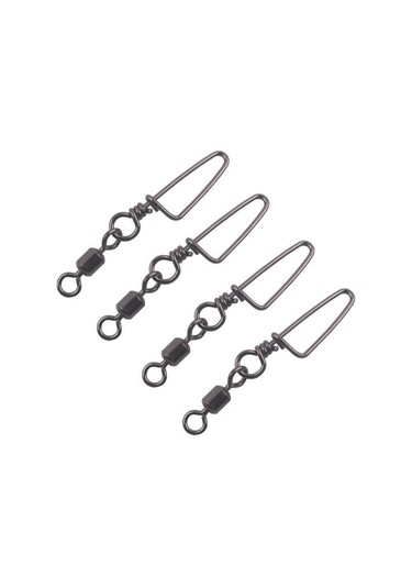 Muqzı Spor Aksesuarı 30 Adet 8 Şekil Balıkçılık Varil Rulman Döner Halka Konektörü Balık Takımı 2