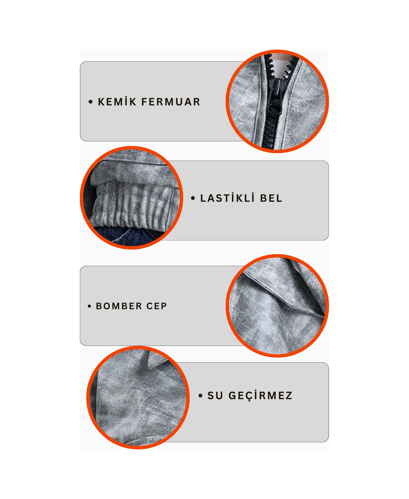 Kadın Deri Oversize Astarlı Kol Çıt Çıt Düğmeli Deri Mont Fermuar Kapamalı Kolej Mont Gri Gri Kadın Deri Oversize Astarlı Kol Çıt Çıt Düğmeli Deri Mont Fermuar Kapamalı Kolej Mont Gri Gri