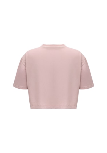 Reebok Sally Tee Pudra Kadın Kısa Kol T-shirt 000000000102690243 Pembe