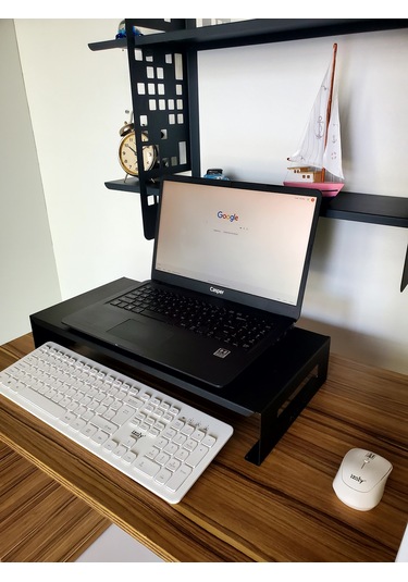 Bilgisayar & Monitör Yükseltici 51x25x9 Cm Ral 9005 Siyah