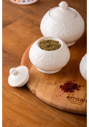 Emsan Grape 5'li Baharat Takımı Beyaz