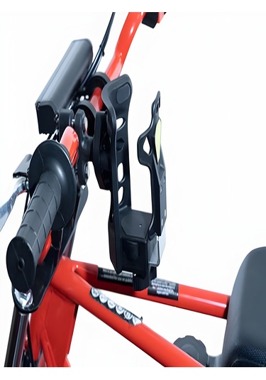 Reflektörlü Sarsıntı & Titreşim Engelli Led Işıklı Gidon Ve Koruma Demiri Bağlantılı Matara Tutucu Mavi - Siyah