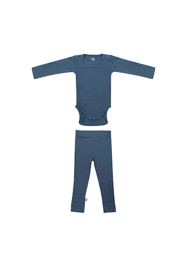 Owli Modal Bebek Takım Mavi 001