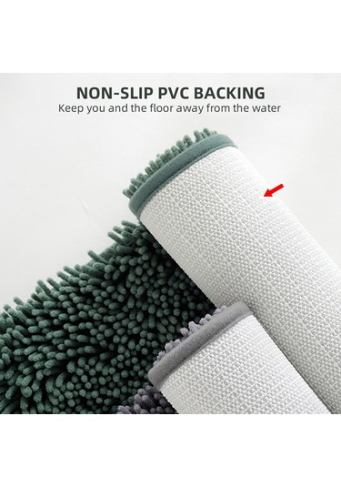 Kosona Turuncu Mikrofiber Chenille Paspas - Yüksek Emici, Kayma Önleyici, Yumuşak - Banyo, Yatak Odası, Giriş - 50x80 Cm Diğer