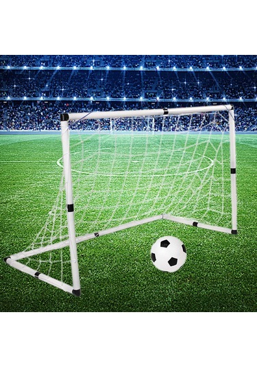 Homyl Çocuk Futbol Seti, Topu Ile Katlanabilir Ağı Uygulaması Beyaz