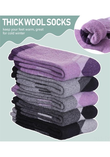 Teltree Kışlık Kalın Orta Bilekli Kayak Çorabı - Isı Sağlama, Ter Emici, Anti Kayma Outdoor Spor Çorabı Koyu Gri Koyu Gri