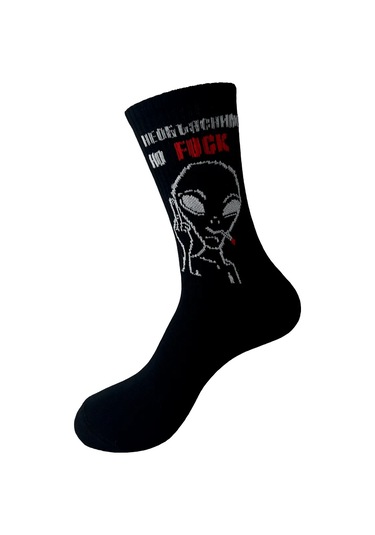 Nanoskah Basılı Ve Yazılı Mem Çorapları 325338033 Siyah