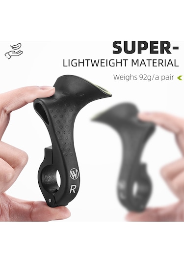 Leezsing Mountain Bisiklet Işık Saçan Nylon Tutamak Ucu, 92g Hafif, 100mm Boy, Bisiklet Ekipmanı Yp0804067