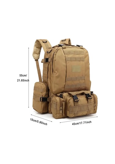 Dashanshop Çok Fonksiyonlu Outdoor Dağcılık Sırt Çantası Army Green Büyük Kapasiteli Günlük Seyahat Kampçılık Hediyeler İçin İdeal Altın