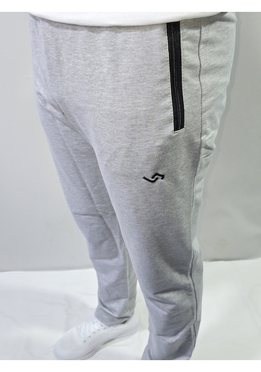 Jump Erkek Pamuklu Slim Fit Düz Paça Eşofman Altı Melanj Gri Jump Erkek Pamuklu Slim Fit Düz Paça Eşofman Altı Melanj Gri