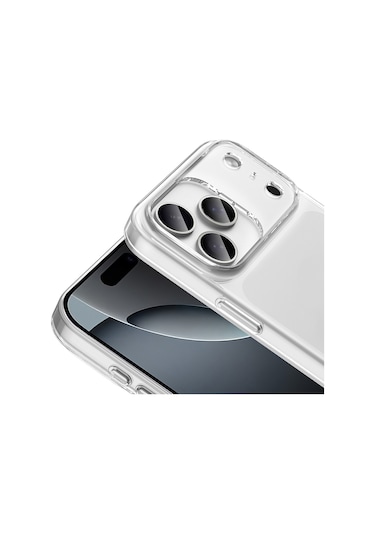 Apple Uyumlu  iPhone 17 Pro Kılıf Zore Droga Kapak Şeffaf