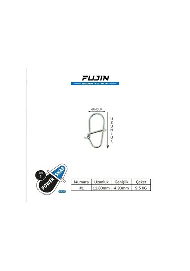 Fujin Power Snap 1 9.5 Kg Çekerli Klips