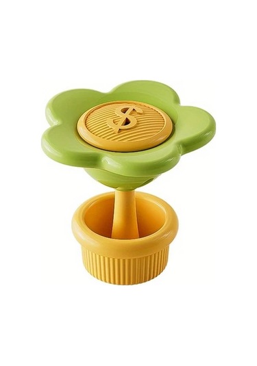 Topshop1 Beige Çiçek Desenli Tuvalet Düğmesi Klozet Açma Pervanesi Sifon Koruyucu Bej