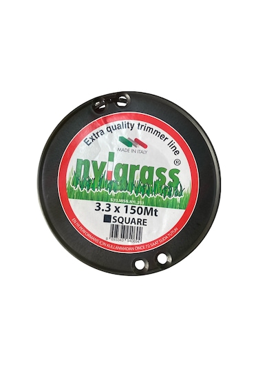 Nylgrass Misina 3.3mm 150 Mt 4 Köşe Siyah