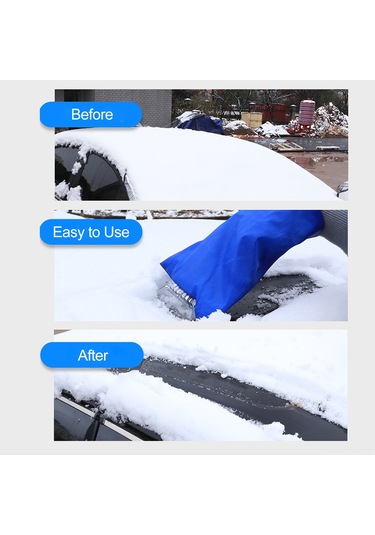 Padalink Kış Sezonu Eldivenli Buz Ve Kar刮除 Aleti - Araç Camları İçin Su Geçirmez, Çok Fonksiyonlu, Elinizi Isıttırır Ve Korur