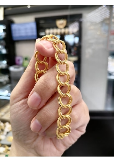 22 Ayar Altın Uzayyolu Ve Dallas Yatırımlık Bileklik