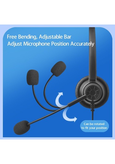 Usb Kablolu Bilgisayar Kulaklığı Mikrofon Evrensel Ofis Çağrı Merkezi Kulaklık