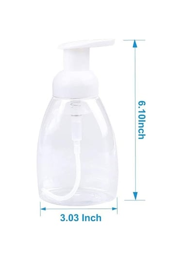 Lebıhmurah Bf1226 Quanbu 2020 8'li Paket Köpük Sabunluk Şişeleri,mutfak Ve Banyo Lavabolarında Köpüren El Sabunu - Çocuklar İçin Kolay Pres Pompası Beyaz