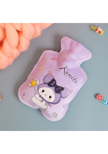 Yystore Sıcak Su Şişesi Mını Mor Çizgi Film Resmi