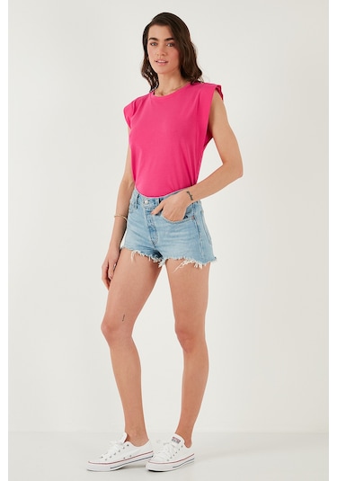 Lela Bayan T Shirt 5864019 Fuşya Fuşya