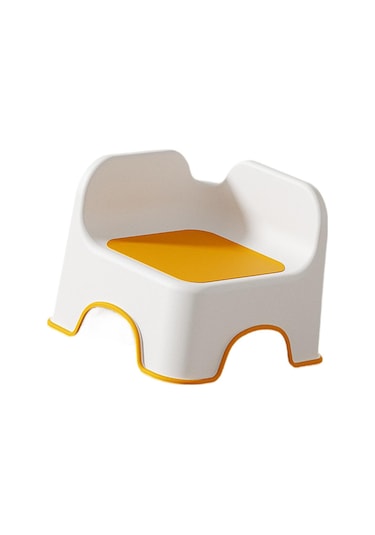 Homyl Çocuklar Için Küçük Tabure Sırtlı Ayaklı Turuncu Turuncu