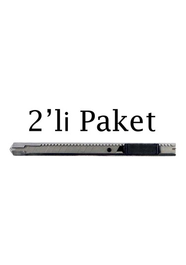 Brio Maket Bıçağı Cam Filmi Uygulama Metal 9 Mm 2'li Paket