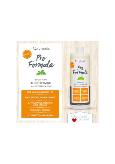 Oxyfresh Alkolsüz Çinkolu Ağız Bakım Suyu 473 ML