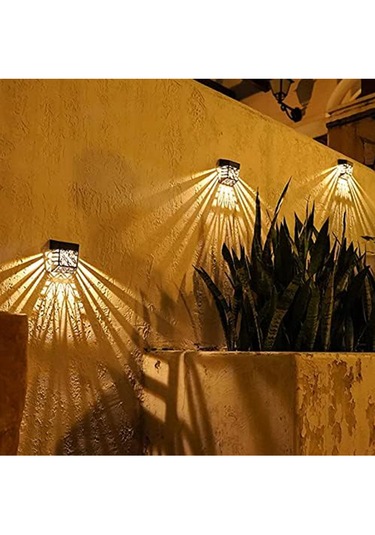 Greentech Güneş Enerjili Duvar ve Çit LED Aydınlatma 4 Adet / GT-SL22