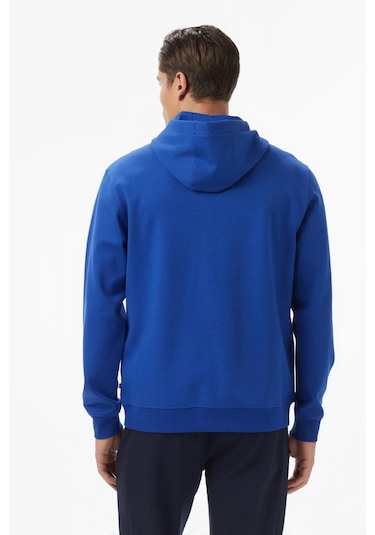 Nautica Erkek Mavi Classic Fit Kapüşonlu Sweatshirt-11589 Mavi