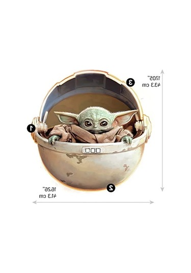 Duvar Çıkartması, Mandalorian Motifi İle Dekorasyon Açık Ahşap