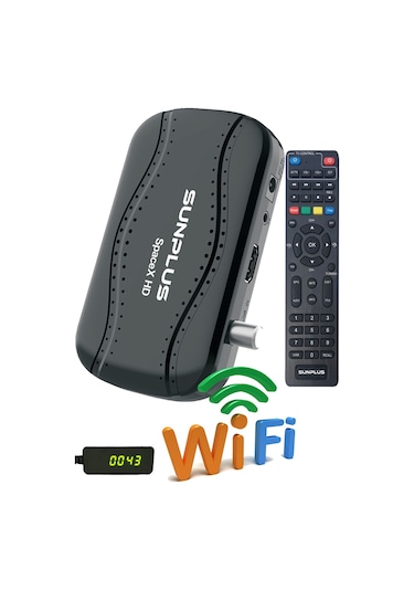 Sunplus Spacex Çanaklı-çanaksız Dahili Wi-fi Full Hd Uydu Alıcısı + Akıllı Kumanda