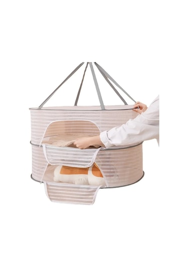 40 X 60 Cm Katlanabilir Kurutma Balıkçılık Sebzeler Balık Ağı Asılı Giysi Kurutma Depolama Rafı, Özellikleri: 1 Katman Yeşil